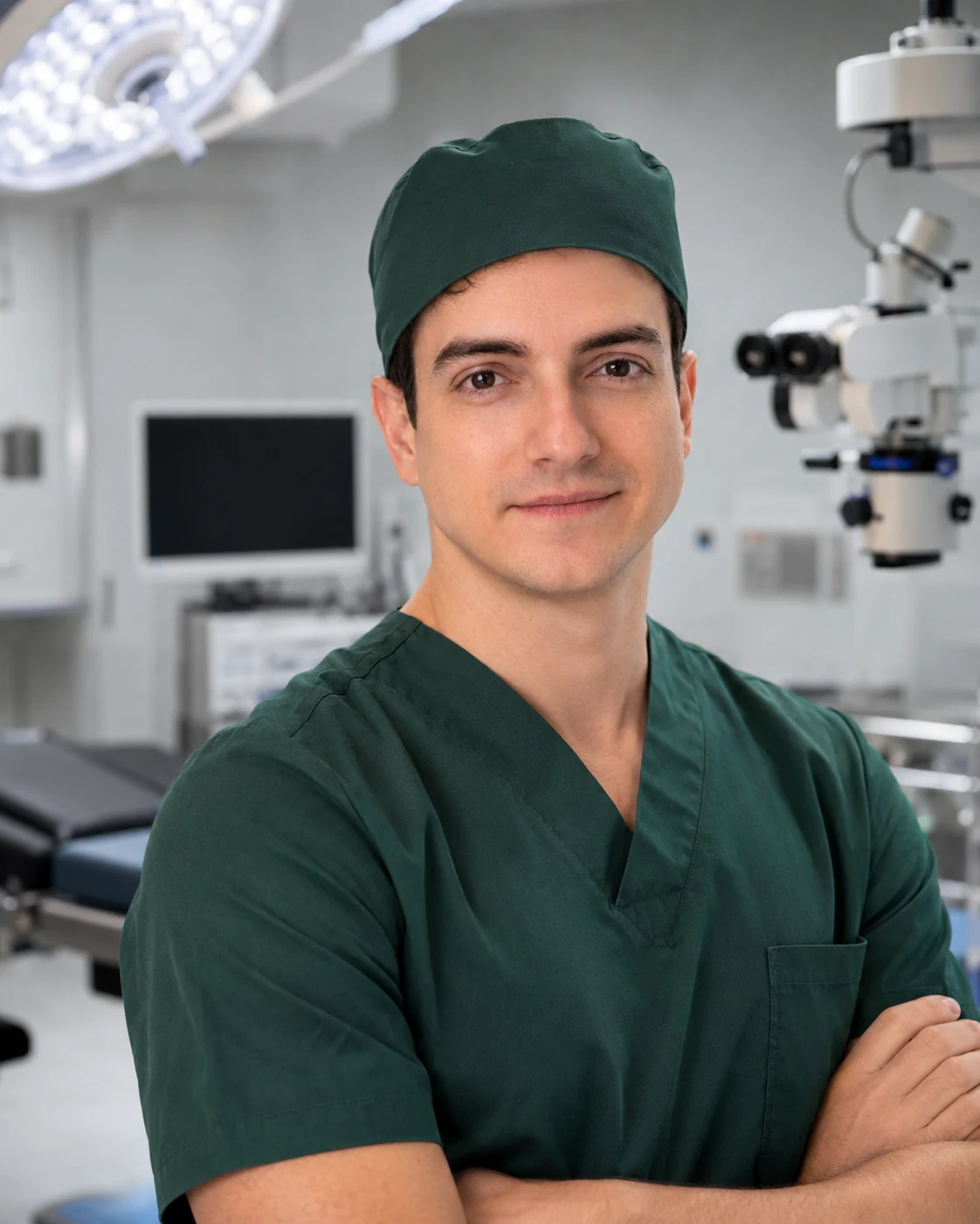Dr. Marcelo Muce in surgical attire